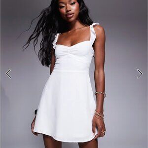 Princess Polly Landon Mini Dress | White | NWT | US 4 / UK 8 | $68 Retail